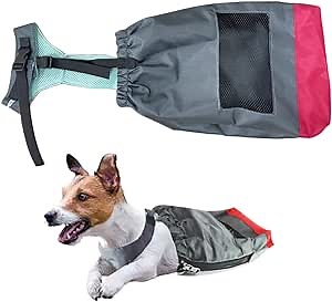 WXF Paralyzed Dog Drag Bag - Disabled Pet Walking Carrier Recovery Supplies for Injured Cat Puppy Back Leg Chest & Limbs Protection (L)