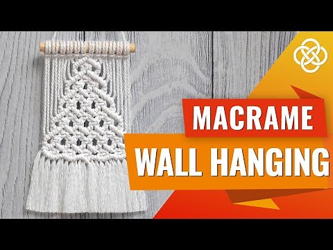 Macrame Christmas Tree Wall Hanging | Macrame DIY | Macrame Christmas Wall Hanging Pattern