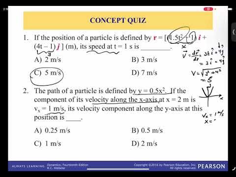Module 8: Curvilinear Motion: Velocity and acceleration in Cartesian system with examples