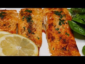 OVEN BAKED SALMON - Easy Salmon Recipe - Baked Salmon with lemon butter sauce