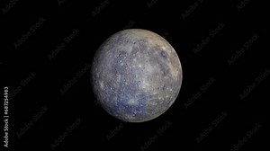 Rotating solar system bodies: Mercury Made using the best available Messenger data. Elements of this clip furnished by NASA.