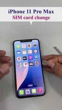 5. How to change “SIM card” in an iPhone 11 Pro Max. #iphone #smartphone #iphone11promax