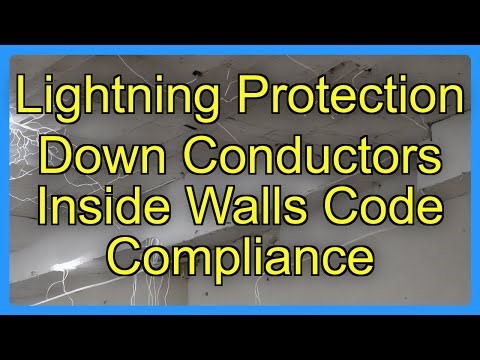 Lightning Protection Down Conductors Inside Walls Code Compliance