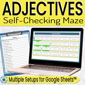 Spanish Adjective Agreement Self-Checking Maze for Google Sheets