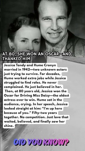 AT 80, SHE WON AN OSCAR—AND THANKED HIM