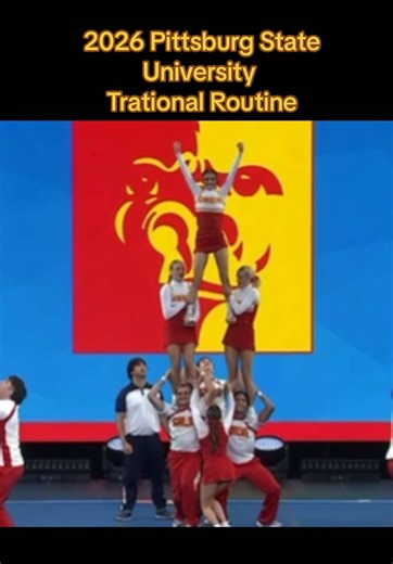 Pittsburg State University #collegecheer #coed #stunts #fyp #nationals | cheer