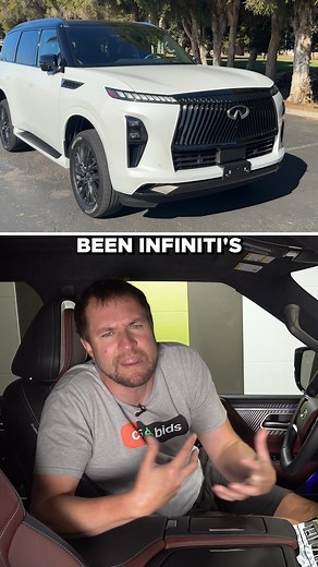 125K views · 862 reactions | It’s huge. It’s ultra-luxury. It’s $100,000. THIS… is the new 2025 Infiniti QX80 and it's a huge, full-size luxury SUV meant to rival the Cadillac Escalade and prove that Infiniti can still compete. Watch Doug DeMuro dive into all of the quirks and features of the QX80in his full review!⁠ https://youtu.be/Kwu6sSqkEZQ | Cars & Bids | Facebook