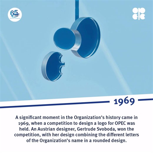 OPEC’s logo, a symbol still recognized worldwide today, was designed in 1969. #OPEC65 | OPEC