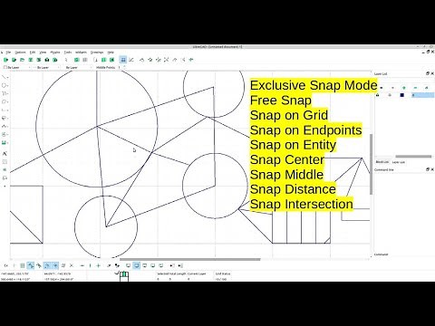 Snap Function - Librecad