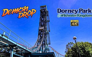 Demon Drop On and Off Ride 4K POV Dorney Park and Wildwater Kingdom