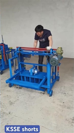 Auto Concrete Block Making Machine in Action! 🚀💥 #BlockMachine #ConstructionTech