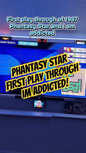 ….. I’m addicted, Phantasy Star my first play through #retrogaming #phantasystar #sega @gaming