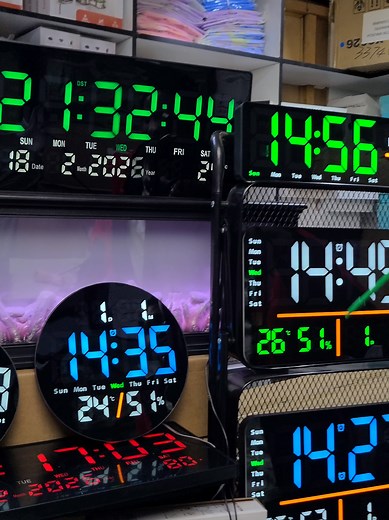 LED Digital Wall Clocks for Home and Office