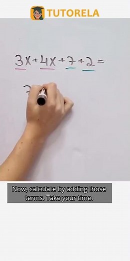 Simplify 3x + 4x + 7 + 2: Step-by-Step Guide #Math #AlgebraicExpressions