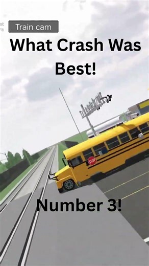 What Crash was Best! Train Vs Bus! #crashdrive #carcrash #epic #roblox #traincrashes