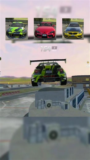 Which Car Will Land On Parking Jumping Test🤯#viralshort#testing#extremecardriving