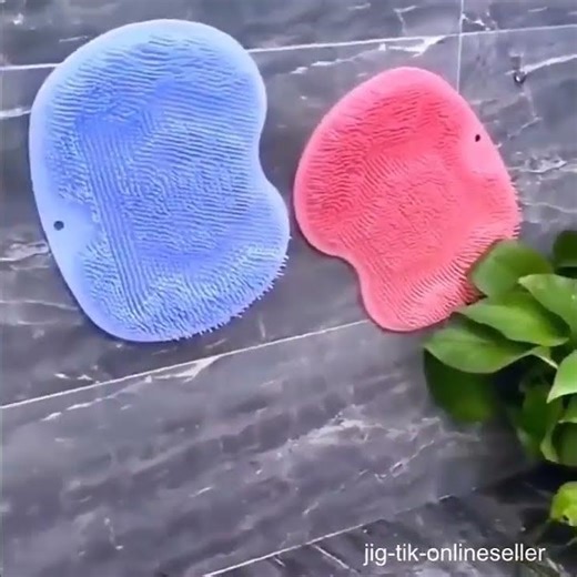 Foot Shower Scrubber & Massager Mat | Reduce Foot Pain | Non-Slip Silicone Foot Cleaner