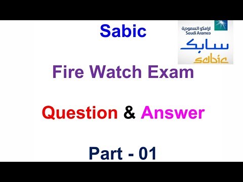 Sabic Fire Watch Exam Question and Answer Part -1