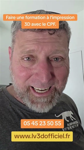 Faire une formation à l'impression 3D avec mon compte CPF. #3d #lv3d #impression3d #cpf #formation