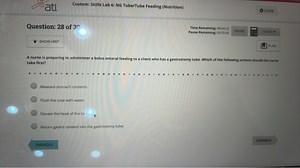 Custom: Skills Lab 6: NG Tube/Tube Feeding (Nutrition)CloseQu... | Filo