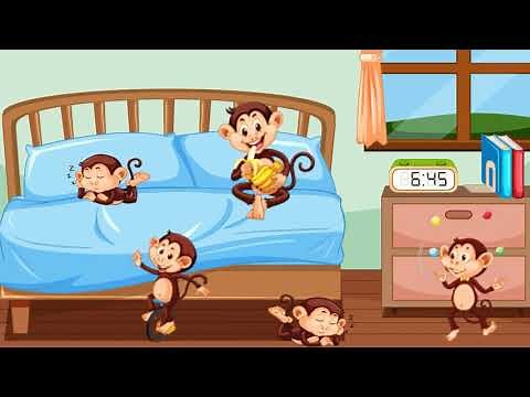 PĚT MALÝCH OPIČEK / zábavná pohádka pro děti