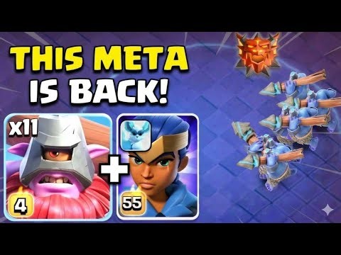 SPAM THROWER without DRAGON DUKE! Royal Champion walk with Throwers Spam attack in Clash of Clans