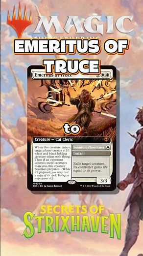 Swords to Plowshares… on a Creature?! 🤯 | Emeritus of Truce Breakdown #mtg
