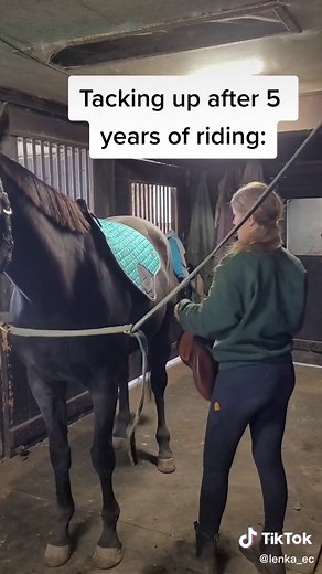 Efficient Tacking Up Routine for Horseback Riders