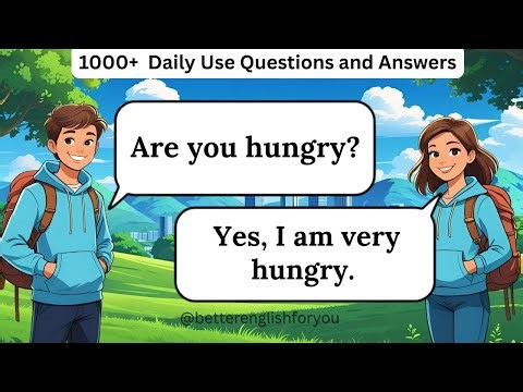 ✅ 1000+ Simple English Questions & Answers | Daily Conversation Practice to Learn English