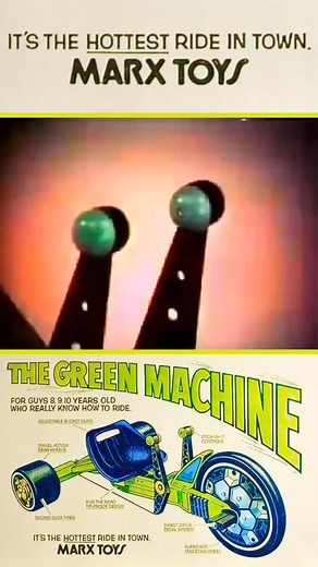 🔥 THE GREEN MACHINE – The 1978 Street-Shredding Legend Every Kid Wanted!🔥 Straight out of 1978, the iconic Marx Toys Green Machine became the ultimate status symbol on the neighbourhood streets. With its super-size mag wheel, racing slick tyres, swivel-action drift control, and stick-shift steering, this wasn’t just a ride-on toy — it was a full-blown experience. If you were lucky enough to own one, you ruled the block. 💚💨 #GreenMachine #MarxToys #1978Toys #70sKids #RetroRide | Retro Toys an