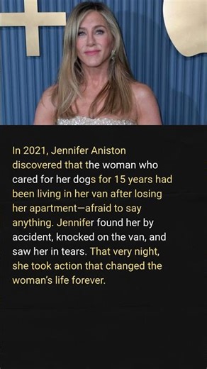 What Jennifer Aniston Did for the Woman Who Cared for Her Dogs for 15 Years