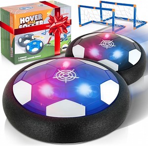 Atlasonix Hover Ball Soccerball Indoor Game, 4-in-1 Floating Disk Toy for Active Play, Ages 3-12, 2 Balls with 2 Goals - Walmart.com