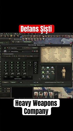 HOI4 Strongest Division Support Unit: Heavy Weapons Company, Massive Defense Boost, Less Artiller...