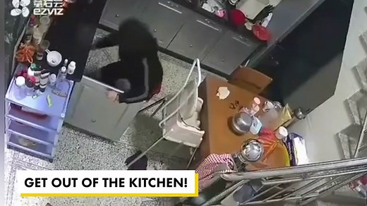 Kitchen explosion nearly kills mother and child