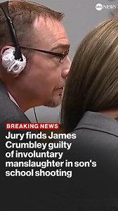 19K views · 331 reactions | BREAKING: A jury has convicted James Crumbley of involuntary manslaughter over his role in his son's 2021 school shooting at Oxford High School in Michigan. He was charged with four counts of involuntary manslaughter. He had pleaded not guilty to all charges. More here: https://abcnews.visitlink.me/f2TfLj | ABC News | Facebook