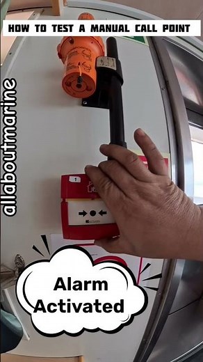 How to Test a Manual Call Point #allaboutmarine #shorts