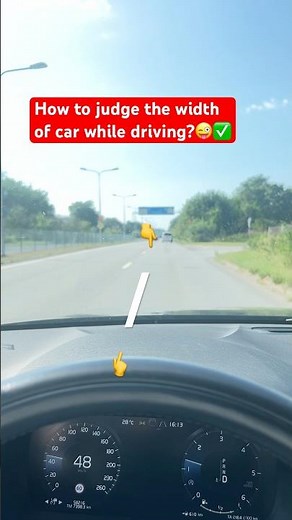 How to judge width of the car while driving! #key2dl #drivingtips