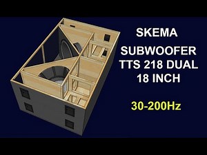 Skema Box Subwoofer RCF TTS 218 dual 18 Inch Speaker Design Plans