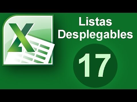 Tutorial Excel (Cap. 17) Listas Desplegables