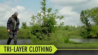 😍 TRI-Layer 25k Pro Clothing 😍 Matrix Tri-Layer performance series has been designed to offer you ultimate protection against the very worst elements. Featuring Triple layer membrane fabric, YKK waterproof zips, a 25,000mm hydro static head rating plus 3,000g/m2 breathability and fully taped seams this is the most comprehensive waterproof clothing we’ve ever developed. • Developed to provide the ultimate protection from wind and rain • Comfortable fit to allow free movement when fishing • No l