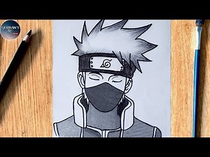 How to Draw Kakashi Hatake | Easy Naruto Drawing Tutorial Step by Step | Easy Anime drawing.
