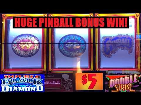 HUGE Pinball Bonus! Double Strike + Double Black Diamond + Press Your Luck Purple Cash Machine slots