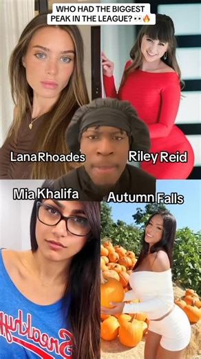 Torre on Instagram: "Who had the WILDEST peak run in league history? 👀🔥 Lana Rhoades, Riley Reid, Autumn Falls, or Mia Khalifa? 🏀💦 Drop your pick ⬇️ this debate ain’t ending anytime soon. #LeagueDebate #PeakEra #BasketballSatire #AdultStarGOAT #FreakyDebate #foryou #viral"