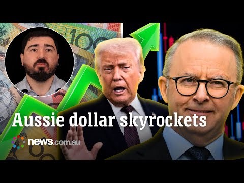 Aussie dollar skyrockets in global madness