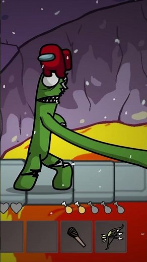 INSANE Boss Fight vs GREEN Rainbow Friend! 🟢 #amongus #rainbowfriends #shorts