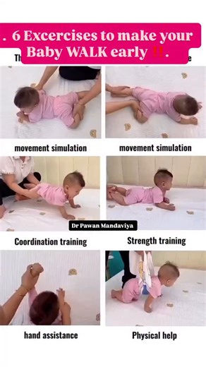 70 reactions · 11 shares | 6 EXCERCISES to help your Baby WALK...
