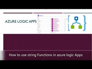 String Functions in azure Logical Apps