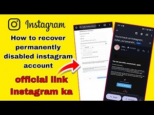 How to recover permanently disabled instagram account | how to deactivate and reactivate insta id