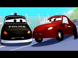 A Car Patrol hasicske vozidlo a policajní vuz Závodní auto a jeho patálie s koly | Auta & pohádkove