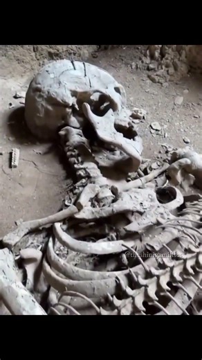 Archaeologists have uncovered a terrifying find what is believed to be the skeleton of a giant. 🤔